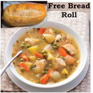 Chicken Stew (500g.) Free Bread Roll.